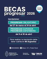 Becas Progresar 2026: abren inscripciones y amplían la edad hasta 35 años