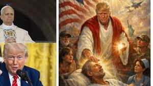 Trump difundió una imagen religiosa con IA tras atacar al papa León XIV